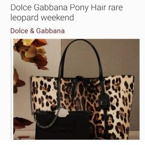 🌺DOLCE & GABBANA PONY HAIR LEOPARD WEEKENDER🌺